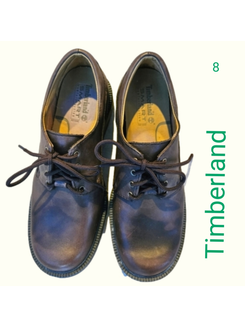 Timberland Waterpoof Lace Up Lug Shoes Brown Leather 8 NWOT